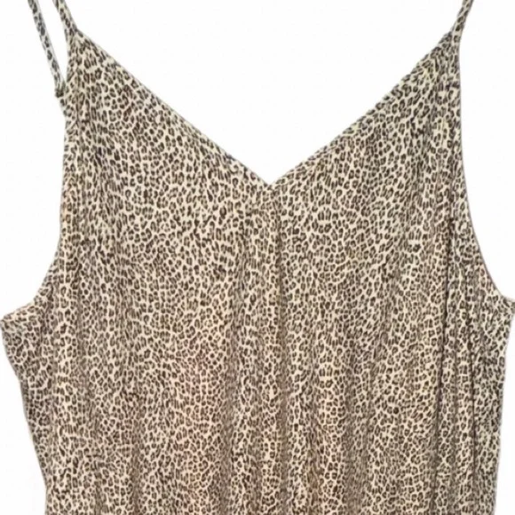 LN Jenni Kayne perfect fitting womens cream leopard slipdress, viscose size XXL - Picture 11 of 14